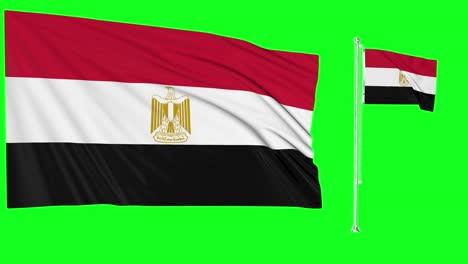 Green-Screen-Waving-Egypt-Flag-or-flagpole